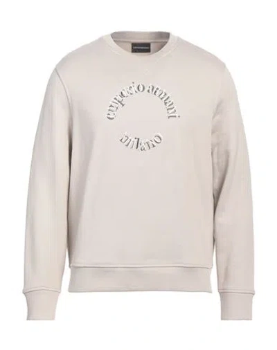 Emporio Armani Man Sweatshirt Beige Size M Modal, Cotton, Elastane