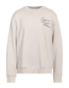 Emporio Armani Man Sweatshirt Beige Size Xs Modal, Cotton, Elastane In Beige