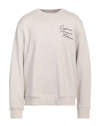 Emporio Armani Man Sweatshirt Beige Size Xs Modal, Cotton, Elastane
