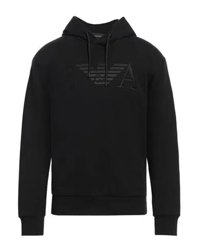 Emporio Armani Man Sweatshirt Black Size L Cotton