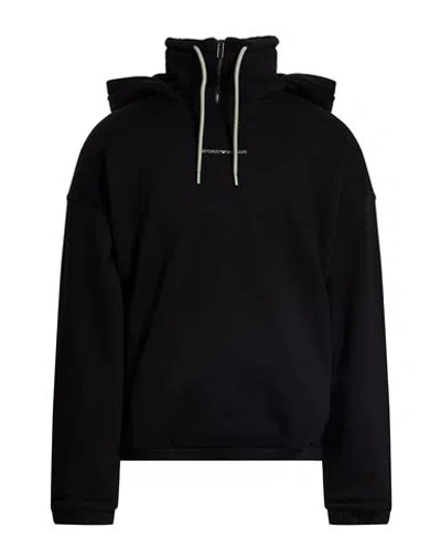 Emporio Armani Man Sweatshirt Black Size L Cotton