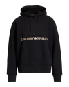 Emporio Armani Man Sweatshirt Black Size L Cotton