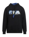 Emporio Armani Man Sweatshirt Black Size L Cotton, Elastane In Black