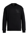 Emporio Armani Man Sweatshirt Black Size L Cotton, Modal