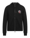 Emporio Armani Man Sweatshirt Black Size L Cotton, Polyester In Black