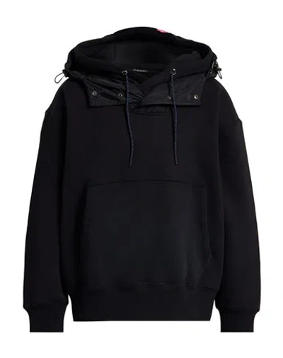 Emporio Armani Man Sweatshirt Black Size L Cotton, Polyester, Elastane