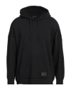 Emporio Armani Man Sweatshirt Black Size S Cotton, Wool, Acrylic, Elastane In Black