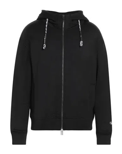 Emporio Armani Man Sweatshirt Black Size L Polyamide, Cotton