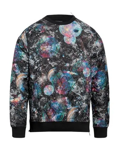 Emporio Armani Man Sweatshirt Black Size L Polyamide, Cotton, Elastane