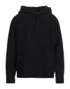 Emporio Armani Man Sweatshirt Black Size Xl Virgin Wool, Polyamide, Viscose