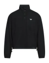 Emporio Armani Woman Sweatshirt Black Size L Viscose, Polyester, Elastane