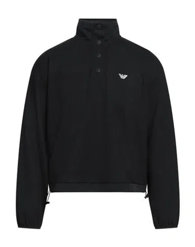 Emporio Armani Woman Sweatshirt Black Size L Viscose, Polyester, Elastane In Black