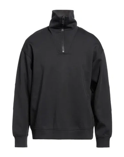Emporio Armani Man Sweatshirt Black Size M Cotton, Modal, Wool
