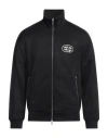 Emporio Armani Man Sweatshirt Black Size L Cotton, Polyester
