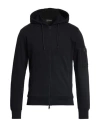 Emporio Armani Man Sweatshirt Black Size M Cotton, Polyester, Elastane In Black