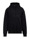 Emporio Armani Man Sweatshirt Black Size S Cotton, Polyester, Elastane In Black
