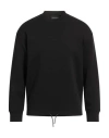Emporio Armani Man Sweatshirt Black Size S Cotton, Polyester, Elastane