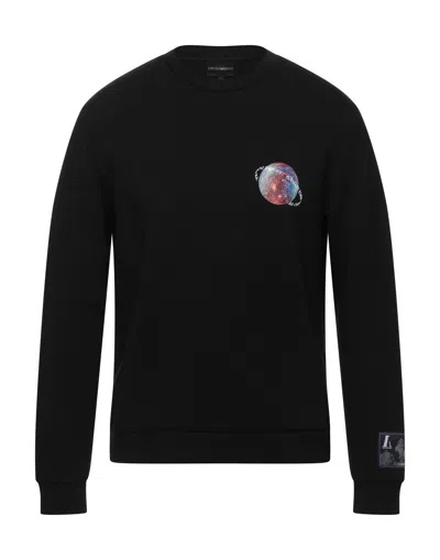 Emporio Armani Sweatshirts In Black
