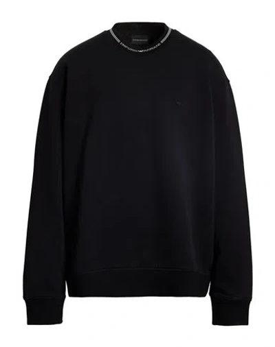 Emporio Armani Man Sweatshirt Black Size Xxxl Cotton, Polyester, Elastane