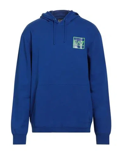 Emporio Armani Man Sweatshirt Bright Blue Size Xxl Cotton