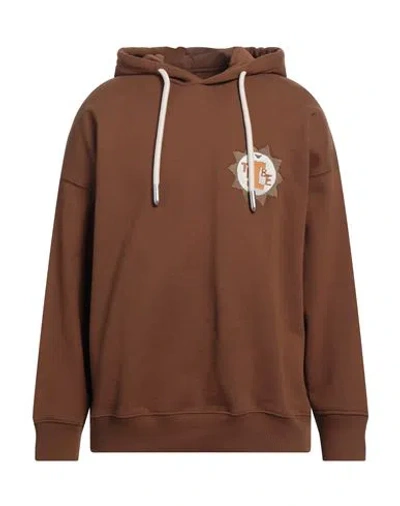 Emporio Armani Man Sweatshirt Brown Size L Cotton