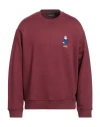 Emporio Armani Man Sweatshirt Burgundy Size Xl Modal, Cotton, Elastane In Red