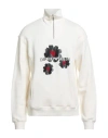Emporio Armani Man Sweatshirt Cream Size M Cotton, Elastane In Neutral
