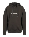 Emporio Armani Man Sweatshirt Dark Green Size Xl Cotton, Polyester, Elastane In Green