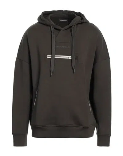 Emporio Armani Man Sweatshirt Dark Green Size Xl Cotton, Polyester, Elastane