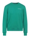 Emporio Armani Man Sweatshirt Green Size L Modal, Cotton In Green