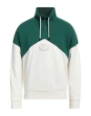 Emporio Armani Man Sweatshirt Green Size S Cotton, Elastane In Green