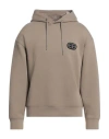 Emporio Armani Man Sweatshirt Grey Size Xxl Cotton, Polyester, Elastane