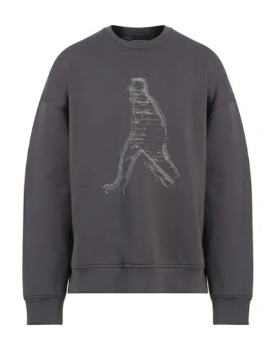 Emporio Armani Man Sweatshirt Grey Size M Cotton, Polyester, Elastane