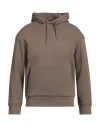 Emporio Armani Man Sweatshirt Khaki Size S Cotton, Elastane