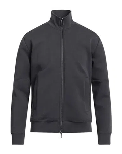 Emporio Armani Man Sweatshirt Lead Size M Cotton, Modal In Grey