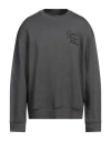 Emporio Armani Man Sweatshirt Lead Size S Modal, Cotton, Elastane In Grey