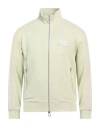 Emporio Armani Man Sweatshirt Light Green Size L Cotton, Polyester