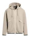 Emporio Armani Man Sweatshirt Light Grey Size L Cotton, Polyester, Elastane In Brown