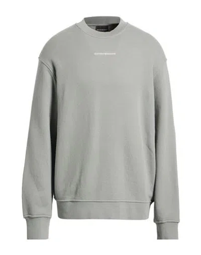 Emporio Armani Man Sweatshirt Light Grey Size S Cotton, Elastane In Multi