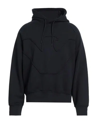 Emporio Armani Man Sweatshirt Midnight Blue Size L Cotton