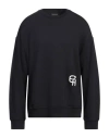 Emporio Armani Man Sweatshirt Midnight Blue Size L Cotton, Modal, Elastane