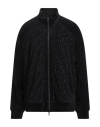 Emporio Armani Man Sweatshirt Midnight Blue Size L Cotton, Polyamide In Black
