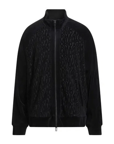 Emporio Armani Man Sweatshirt Midnight Blue Size L Cotton, Polyamide