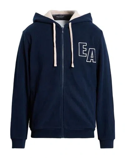 Emporio Armani Man Sweatshirt Midnight Blue Size L Cotton, Polyester