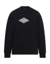 Emporio Armani Man Sweatshirt Midnight Blue Size L Cotton, Polyester, Elastane In Blue