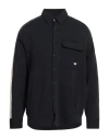 Emporio Armani Man Sweatshirt Midnight Blue Size L Cotton, Polyester, Elastane In Black