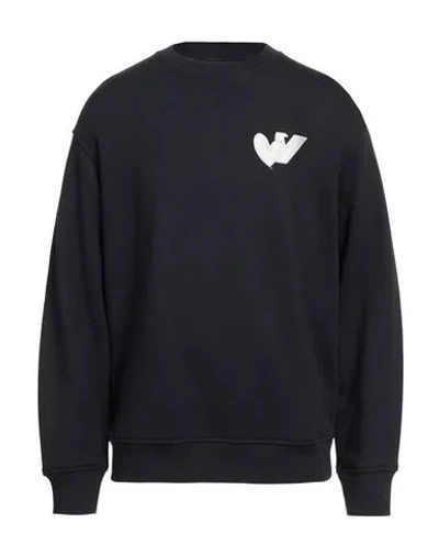 Emporio Armani Man Sweatshirt Midnight Blue Size S Modal, Cotton, Elastane
