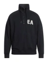 Emporio Armani Man Sweatshirt Midnight Blue Size L Modal, Cotton, Polyamide, Elastane In Blue