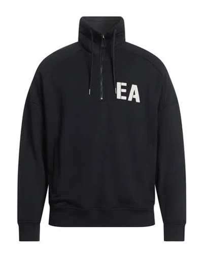 Emporio Armani Man Sweatshirt Midnight Blue Size L Modal, Cotton, Polyamide, Elastane
