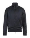 Emporio Armani Man Sweatshirt Midnight Blue Size L Polyester, Cotton, Elastane In Blue